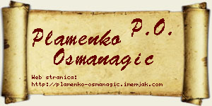 Plamenko Osmanagić vizit kartica